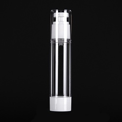 Белый Многоразовые пластиковые дозаторы пенящегося мыла, с насосом для душа, жидкое мыло, белые, 15.35x3.3 см, емкость: 50 мл (1.69 жидких унций)