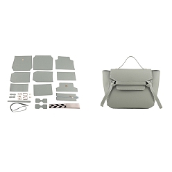 Темный Морско-зеленый Наборы для изготовления женской сумки через плечо из искусственной кожи своими руками, Наборы сумок на плечо ручной работы для начинающих., темно-зеленый, готовое изделие: 21x30x13 см