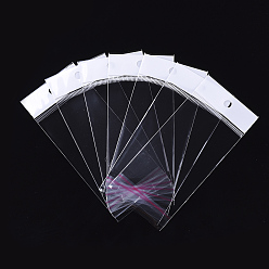 Прозрачный OPP мешки целлофана, прямоугольные, прозрачные, 14x6 см, односторонняя толщина: 0.045 мм, внутренняя мера: 8.7x6 см