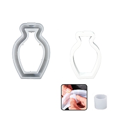 Vase Пищевые силиконовые формы для ваз своими руками, формы для литья смолы, ваза, 164x111x32 мм