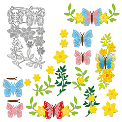 Цветок Углеродистая сталь разрезает трафареты, для diy scrapbooking, Фотоальбом, декоративная бумага для тиснения, цветок, 174x105x0.8 мм