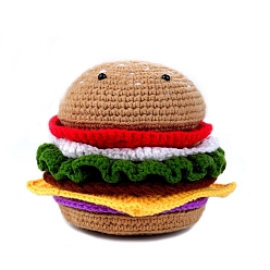 Разноцветный Наборы для вязания крючком, включая полиэфирную пряжу, красочный, размер упаковки: 23.5x18.5x8.5см