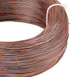 Верблюжий Круглый анодированный алюминиевый провод, для изготовления ювелирных изделий, верблюжие, 22 датчик, 0.6 мм, около 918.63 футов (280 м) / 250 г