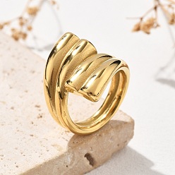 Золотой 304 палец кольца из нержавеющей стали, ионное покрытие (ip), золотые, 22.5 мм, внутренний диаметр: 17 мм