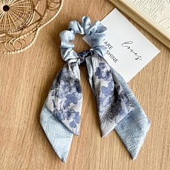 Сланцево-синий Атласные аксессуары для волос, резинки для волос для девочек или женщин, резинка для волос / резинки для волос, синевато-серый, 240x130 мм