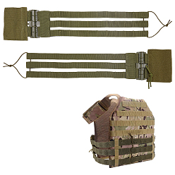 Цвет Оливы Нейлоновый тактический жилетный ремень, тактическое снаряжение, оливковый, 585x132x18.5 мм