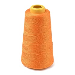 Orange 3000M Polyester Machine Embroidery Threads, Sewing Thread for Quilting Crafts, Orange, 0.1mm, about 3280.84 Yards(3000m)/Roll