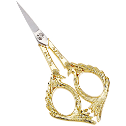 Peacock 1 ножницы из нержавеющей стали для ПК, ножницы для вышивания, швейные инструменты, золотые, павлин, 128x58x5.5 мм