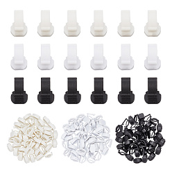 (52) Непрозрачная лаванда 150шт 3 цвета нейлоновые съемные пустые шнурки пряжки зажимы, основа зажима для обуви, разноцветные, 16x10x10.5 мм, 50 шт / цвет