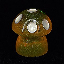 Коралловый Украшения из светящейся смолы в виде грибов, светится в темноте, украшения для рабочего стола в автомобиле или домашнем офисе, коралл, 12.5x11.5 мм