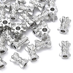 Platinum SHEGRACE Brass Beads, Cadmium Free & Nickel Free & Lead Free, Column, Platinum, 4x3.5x5mm, Hole: 1.4mm