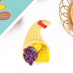 Фиолетовый Миниатюрные украшения из смолы, аксессуары для домашнего кукольного домика с микро-ландшафтом, притворяясь опорными украшениями, корзина овощей и фруктов, фиолетовые, 70x45 мм