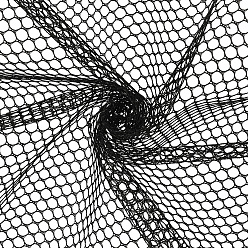 Черный Полиэфирная сетчатая ткань, чёрные, 61 дюйм (1550 мм), около 2.00 ярдов (1.83 м) / шт
