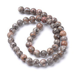 Maifanite Natural Maifanite/Maifan Stone Beads Strands, Round, 10~11mm, Hole: 1mm, about 37~39pcs/strand, 14.8~15 inch