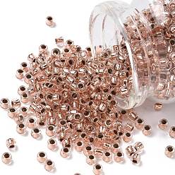 (740) Copper Lined Crystal Тохо 6/0 круглые бусины, японский бисер, (740) кристалл, облицованный медью, 4 мм, отверстие : 1.5 мм, Около 168 шт / 10 г