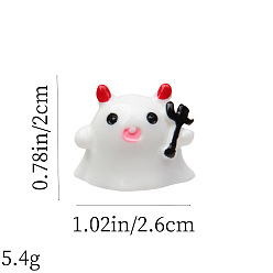 Ghost Хэллоуин скульптура из смолы украшения дисплея, для домашнего офисного стола, призрак, 20x26 мм