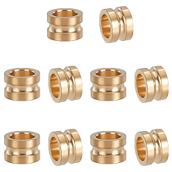 Без Покрытия 10 латунные бусины шт., бусины с большим отверстием, колонка, сырой (без покрытия), 9x6 мм, отверстие : 6 мм