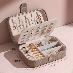 Peru PU Leather Jewerly Storage Boxes, with Magnetic Clasp, Rectangle, Peru, 16x11x5cm