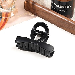 Черный Бант-заколки-коготь из смолы, аксессуары для волос для женщин и девочек, чёрные, 80 мм