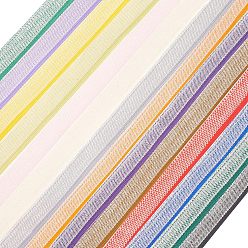 (52) Непрозрачная лаванда 14 ярдов полиэстеровые повязки для книг, для оформления книжного переплета, с 14 металлическими стяжками из металлической проволоки, разноцветные, лента: 1/2 дюйм (13~15x1 мм), галстуки: 120x4мм