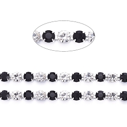 Реактивный Самолет 304 цепочки из страз из нержавеющей стали, с катушкой, горный хрусталь чашка цепи, цвет нержавеющей стали, струя, 3x3x2.7 мм, около 32.8 футов (10 м) / рулон.