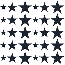 Черный 4Наклейки в виде акриловых звезд для сумок, Украшение дневника для фотоальбома своими руками, чёрные, 28.5~31x31~51x0.8~1 мм