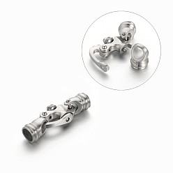 Нержавеющая Сталь Цвет Устойчивы к потускнению 304 застежки из нержавеющей стали, матовая поверхность, цвет нержавеющей стали, 37x15x10 мм, отверстие : 6.5 мм