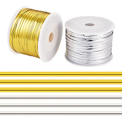 (52) Непрозрачная лаванда 2рулоны 2цветные шнуры для животных, скрутки из железной проволоки, разноцветные, 4 мм, около 100.00 ярдов (91.44 м) / комплект