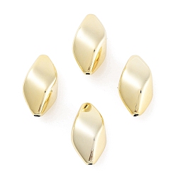 Золотой CCB пластиковые шарики, ромб, золотые, 19x12x12 мм, отверстие : 1.2 мм