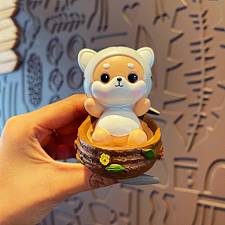 Cat Shape Украшения для дисплея автомобиля из мультфильма пвх, украшения для дома и офиса в машине, форма кошки, 60x42x84 мм