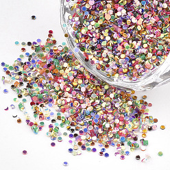 (52) Непрозрачная лаванда Аксессуары для орнаментов, пластиковые пайетки / блестки из пвх, плоско-круглые, разноцветные, 1x0.2 мм, около 200000 шт / 500 г