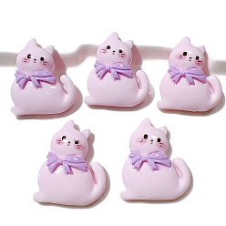 Фиолетовый 10 шт. Кабошоны из смолы, кошка, фиолетовые, 30x24 мм, 10 шт / комплект