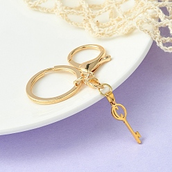 Letter C 304 Брелки с буквенным брелом из нержавеющей стали, Сплав с застежкой, золотые, буква С, 8.8 см