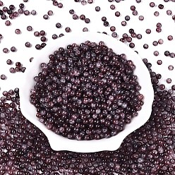 Кокосово-Коричневый Краски для выпечки стеклянные бусины, круглые, кокосового коричневый, 4~4.5 мм, отверстие : 1 мм, Около 4500 шт / фунт
