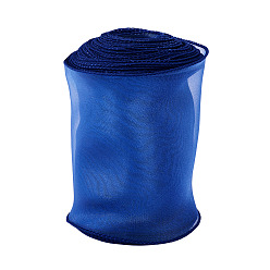 Полуночно-синий 12м полиэстеровая лента с волнистым краем, для аксессуара одежды, темно-синий, 4-1/2~4-3/4 дюйм (115~120 мм)