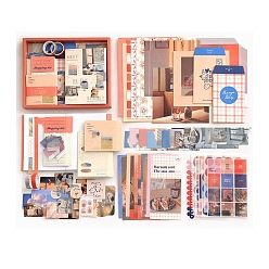 Легкий Лосось Набор бумаги для скрапбукинга, для альбома для вырезок diy, справочная бумага, украшение дневника, светлый померанцевый, 230x185 мм, о 155 шт / комплект