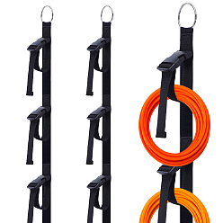 Black Adjustable Nylon Heavy Duty Storage Straps, with Buckle, Black, 1380mm