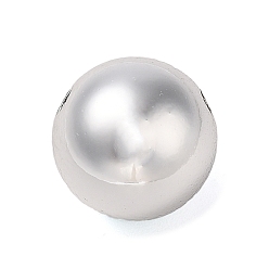 Platine Ccb perles en plastique, ronde, platine, 16mm, Trou: 2mm