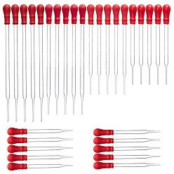 Red Glass Dropper, Transfer Graduated Pipettes, Red, 25pcs/set