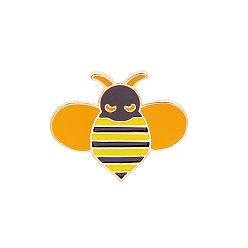 Оранжевый Эмалевый штифт, брошь из сплава для рюкзака, Пчелы, оранжевые, 31x24 мм