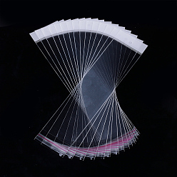 Прозрачный OPP мешки целлофана, прямоугольные, прозрачные, 26~26.5x6 см, односторонний толщина: 0.045 mm, внутренней меры: 21x6 см