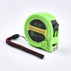 Льняное Полотно Самоконтрящиеся железные рулетки, инструмент измерения, с пластиковым, белье, 5 м (16 футов), 69x68x36 мм