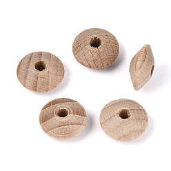 Папайя Оранжевый Бусины из бука, рондель, papayawhip, 12.5x6 мм, отверстие : 3 мм