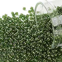 (333) Gold Luster Fern TOHO Round Seed Beads, Japanese Seed Beads, (333) Gold Luster Fern, 11/0, 2.2mm, Hole: 0.8mm, about 1110pcs/bottle, 10g/bottle