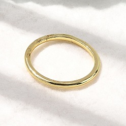 Настоящее золото 18K Кольца латуни пальца, стойки покрытие, долговечный, без кадмия и без свинца, реальный 18 k позолоченный, 2 мм, размер США 7 1/4 (17.5 мм)