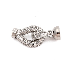 Платина Латунное микропейв, прозрачный кубический цирконий, складные застежки, без кадмия, без никеля и без свинца, слеза, платина, 28 мм