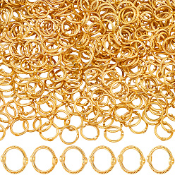 Золотой 400шт. рамка из сплава, кольцо, золотые, 10.5x3 мм, отверстие : 1.4 мм