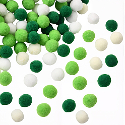 (52) Непрозрачная лаванда 400шт. 4 цветные полиэстеровые помпоны, для поделки дети проект куклы, аксессуары для костюма, круглые, разноцветные, 15 мм, 100 шт / цвет