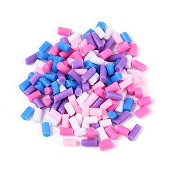 (52) Непрозрачная лаванда Ручной полимерной глины ногтей декоративные аксессуары, колонка, разноцветные, 1~12x0.5~2.5 мм, Около 100000 шт / 1000 г