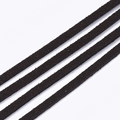 Coconut Brown Faux Suede Cord, Faux Suede Lace, Coconut Brown, 2.5~2.8x1.5mm, about 1.09 yards(1m)/strand